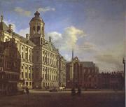 Jan van der Heyden The Dam with the New Town Hall in Amsterdam (mk05) Spain oil painting artist
